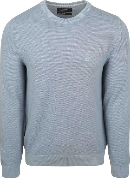 Marc O'Polo Pullover Heavy Piqué Lichtblauw Product