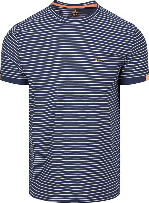 NZA T-shirt Jersey Stripe Navy Sky Product