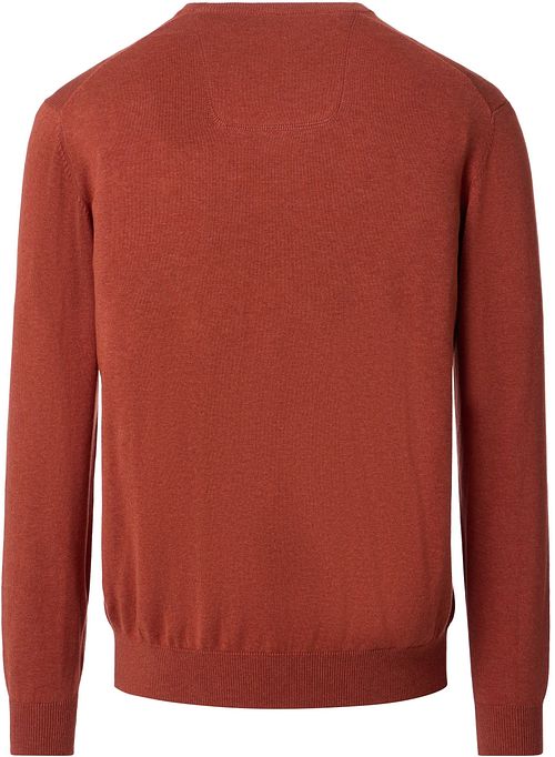 Casa Moda Pullover V-Neck Red Brick Product / Achterkant