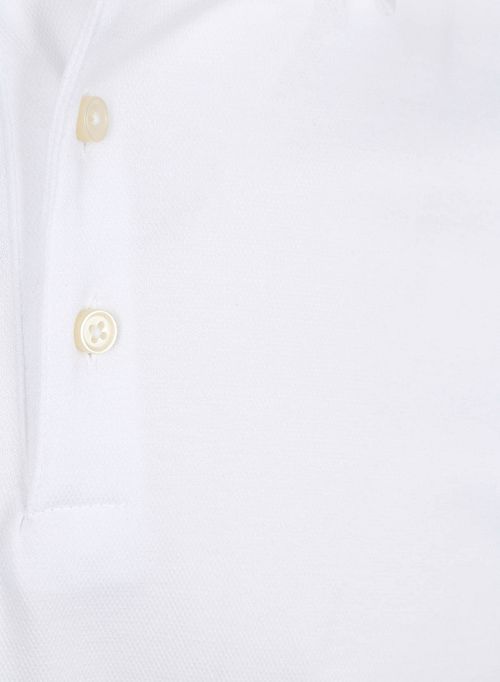 Polo de manga larga Desoto Essential en blanco Product / Detail