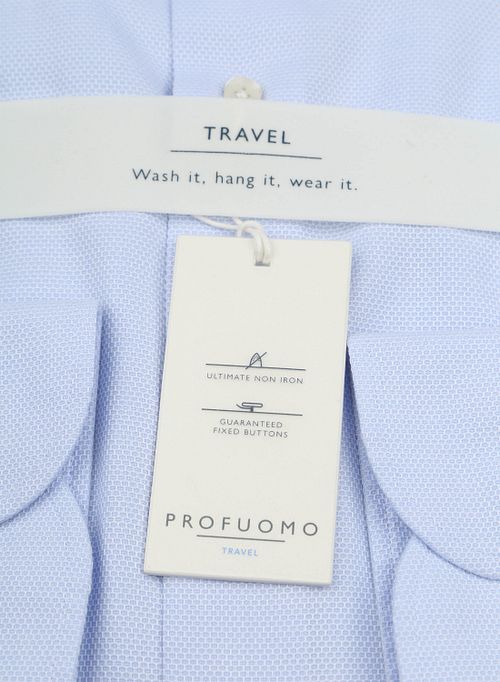 Camisa Travel Profuomo azul claro Product / Detail