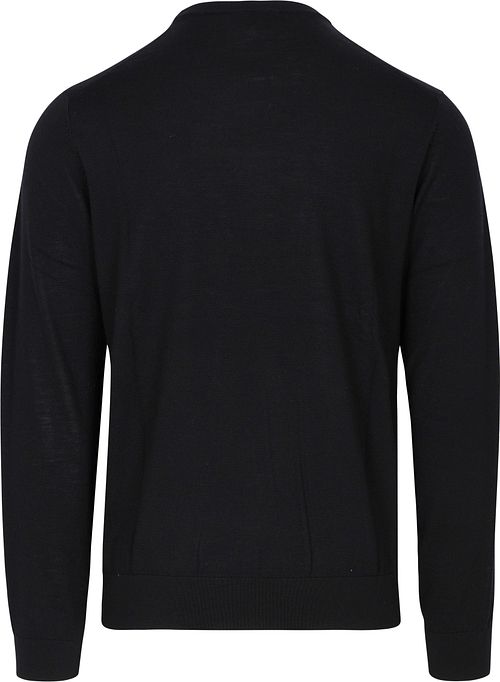 Profuomo Pullover Merinowolle Schwarz