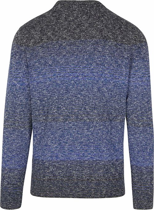 Scotch and Soda Pullover Melange Donkerblauw Product / Achterkant