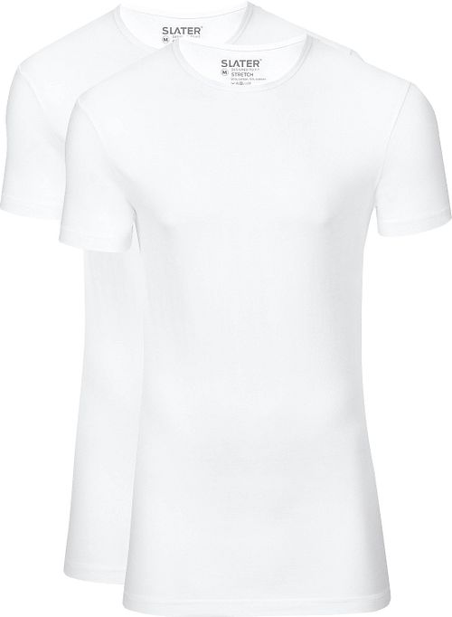 Slater 2-pakke Stræk T-shirt Hvid Product