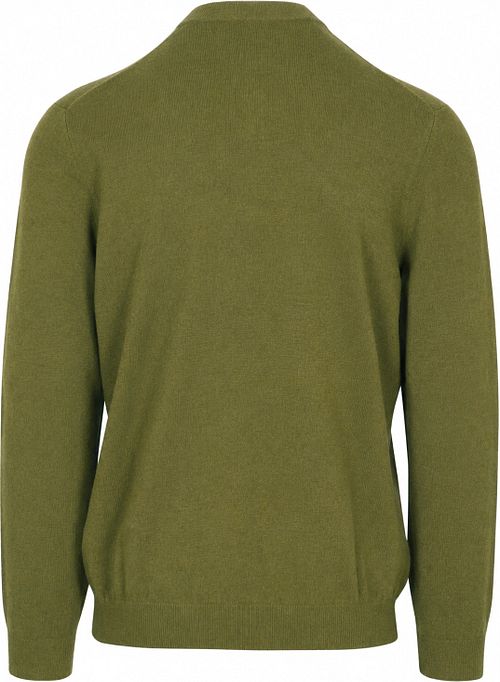 Steppin' Out Half Zip Pullover Merino Wool Green