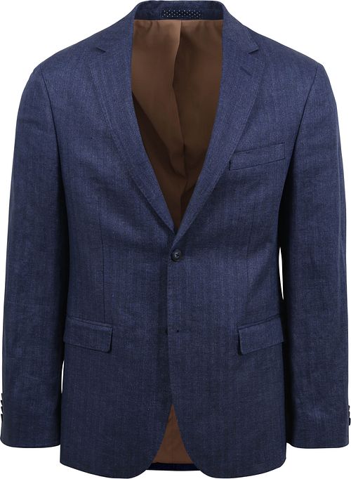 Suitable Blazer Linnen Royal Blauw Product