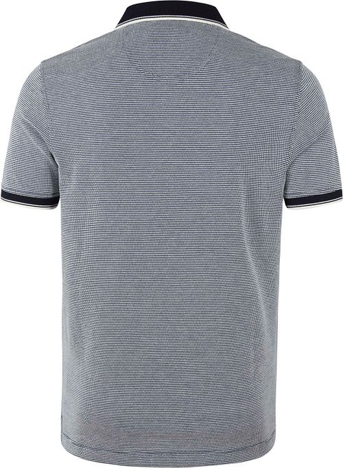 Suitable Oxford-polo in donkerblauw Product / Achterkant