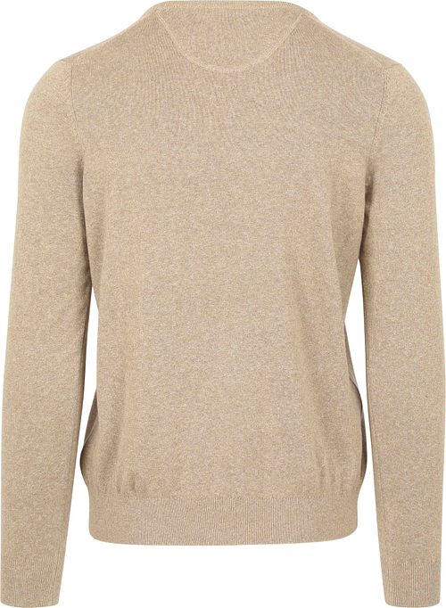 Suitable Respect Bio-Baumwolle Pullover Vinir Melange Sand Product / Achterkant