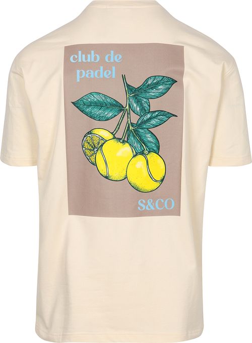 Supply & Co T-skjorte Backprint Off White Product / Achterkant