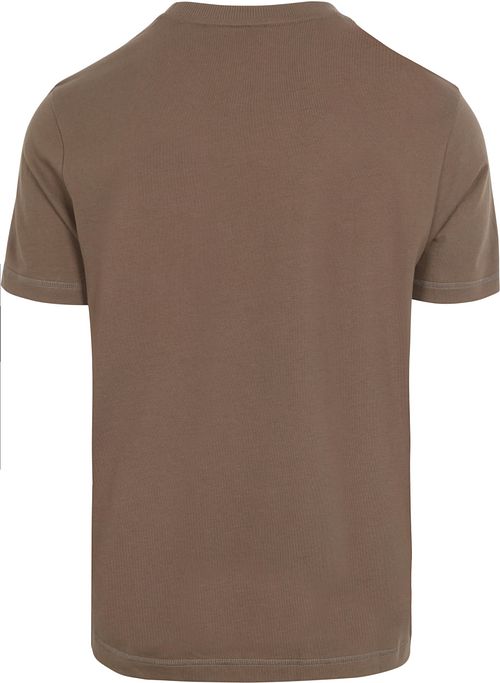 BOSS T-tröja Logo Brun Product / Achterkant