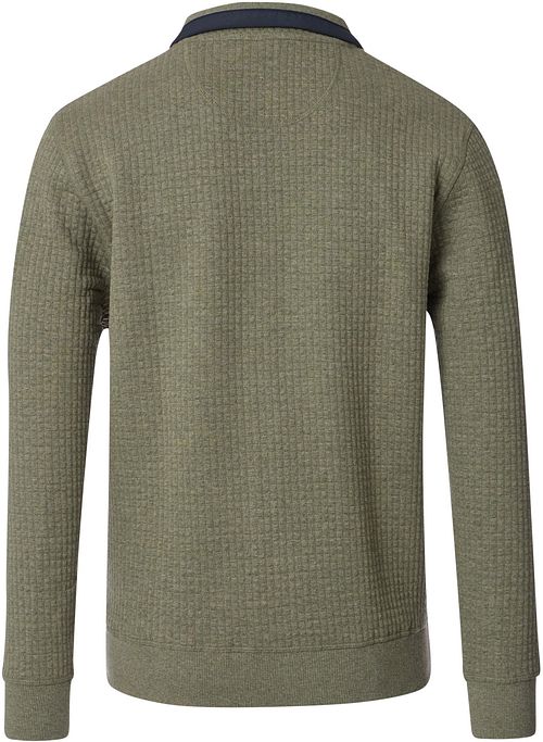 Casa Moda Cardigan Zippé Vert Product / Achterkant