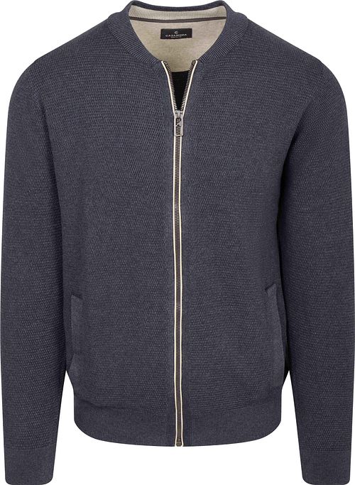 CASAMODA Pullover Zip Structure Navy Product