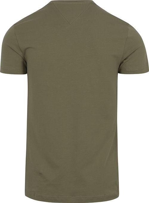 Tommy Hilfiger T-shirt Essential Army Product / Achterkant