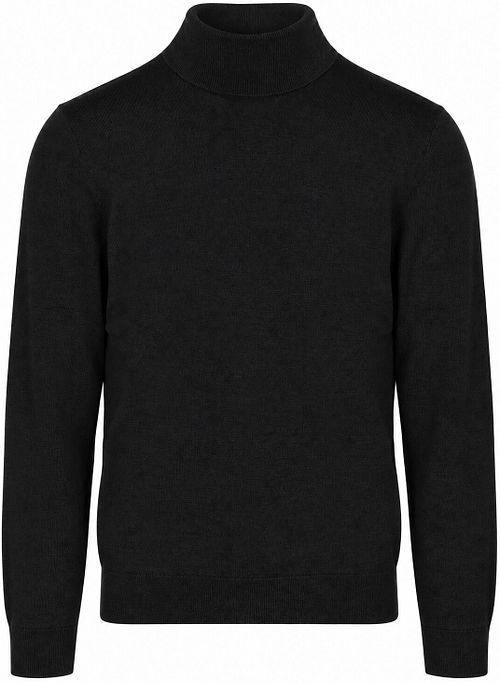 Jersey OLYMP de cuello alto en lana negra Product