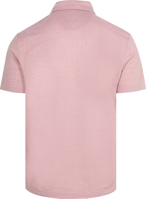 Koszulka polo R2 Amsterdam w kolorze różowym Product / Achterkant