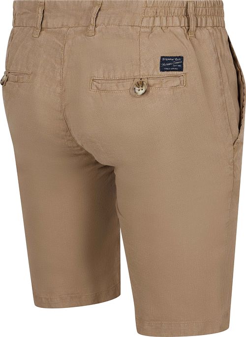 Lniane szorty Steppin' Out Milwau w kolorze beżowym Product / Achterkant