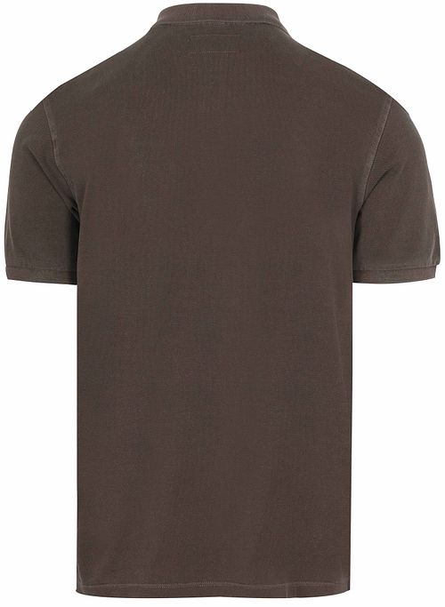 Marc O'Polo Pikétröja Piqué Nickle Brun Product / Achterkant