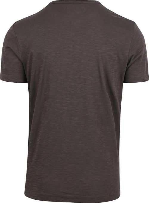 Marc O'Polo T-skjorte Slub Brun Product / Achterkant