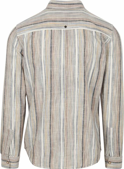 No Excess Skjorta Randig Beige Product / Achterkant