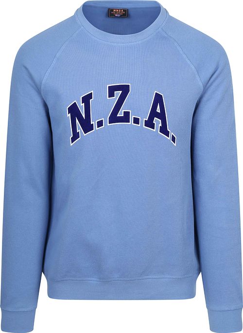 NZA Sweater French Rib Logo Blau