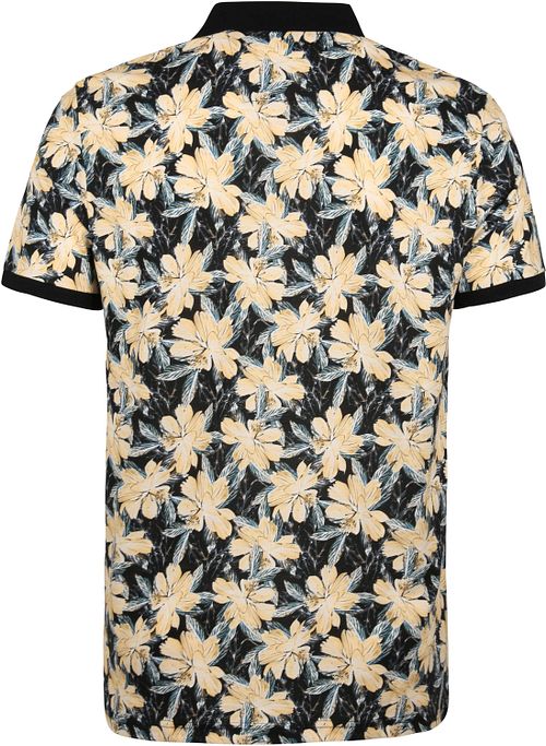 Polo con flores Suitable en azul marino oscuro Product / Achterkant