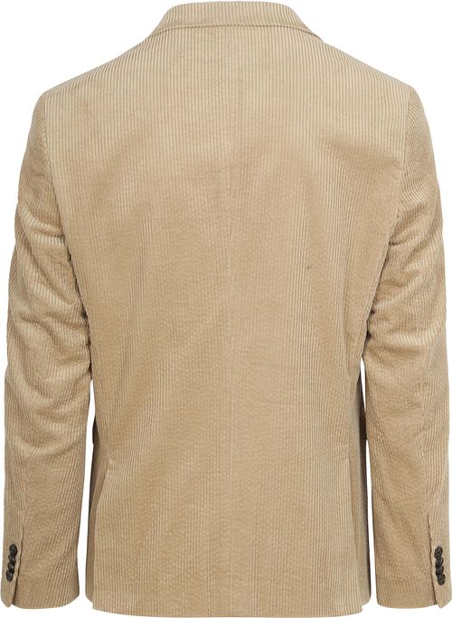 Suitable Blazer in velluto a coste beige Product / Achterkant