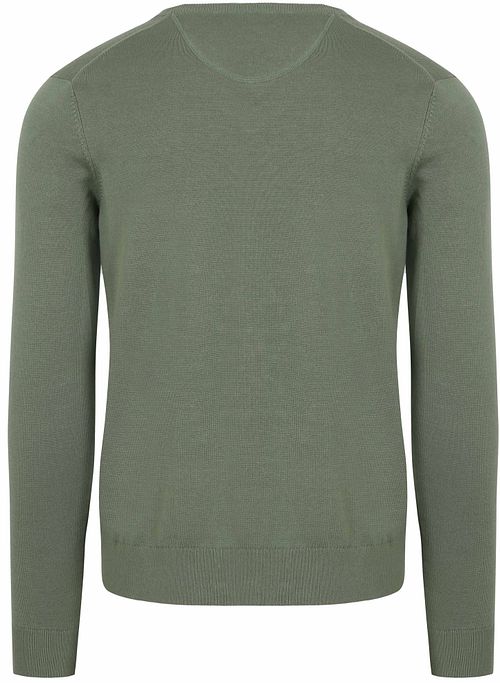 Suitable Respect Vinir Pullover Mid Groen Product / Achterkant