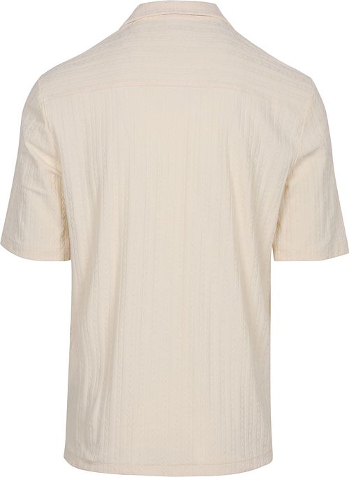 Supply & Co Kortärmad Skjorta Stretch Off White Product / Achterkant
