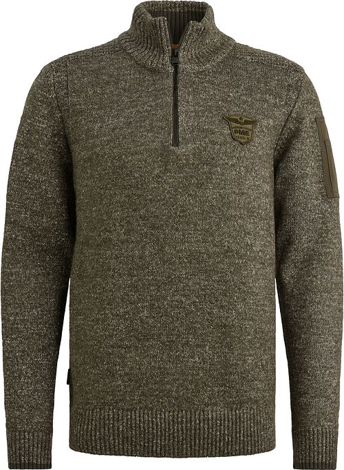 Sweter PME Legend Half Zip w kolorze szaro-zielonym Product