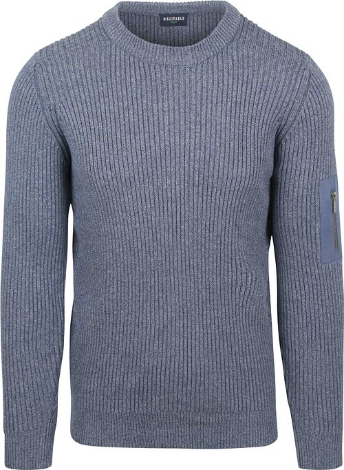 Sweter Suitable Mou Melange w kolorze niebieskim Product