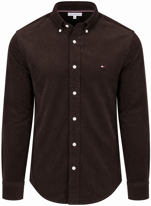 Tommy Hilfiger Corduroy Koszula Brązowy