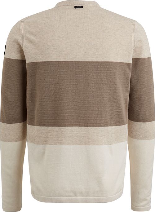 Beżowy sweter Vanguard w paski Product / Achterkant