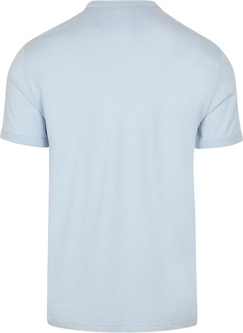 Fred Perry T-shirt Ringer Licht Blauw Product / Achterkant