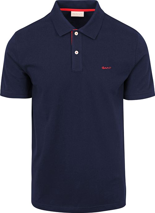 Gant Contrast Piqué Polo Marine Product