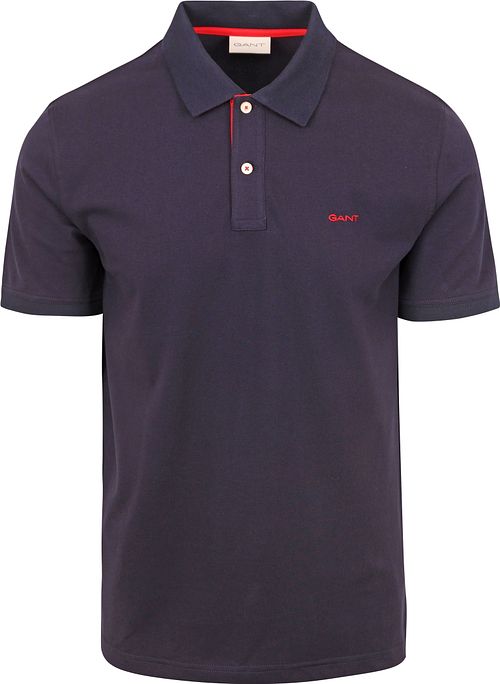 GANT Contrast Piqué Polo Navy Product