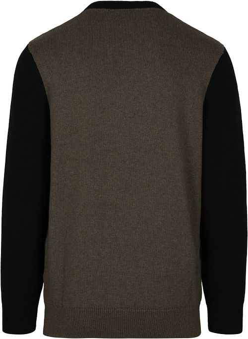 Lyle & Scott Sweater Logo Olive Green Product / Achterkant