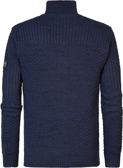 Petrol Cardigan à Câble Nunam Marine Product / Achterkant