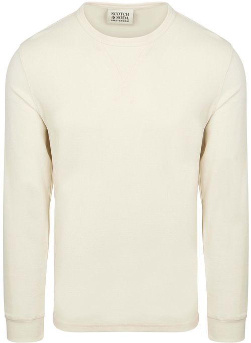 Scotch and Soda Longsleeve Waffle T-Shirt Ecru Product