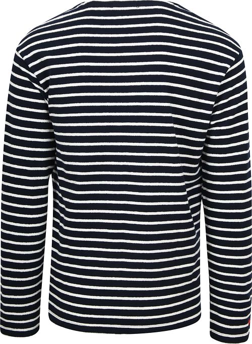 Scotch and Soda Pullover Bandana Dunkelblau Gestreift Product / Achterkant
