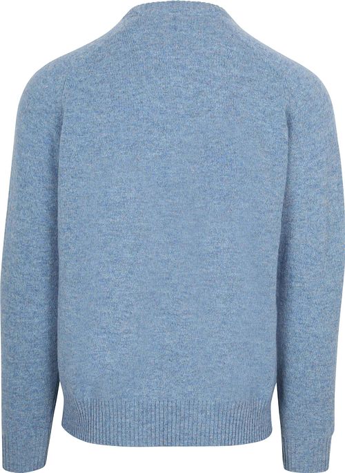 Steppin' Out Pullover Lammwolle Blau Product / Achterkant