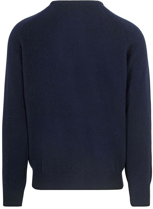 Steppin' Out Trui Lamswol Navy Product / Achterkant