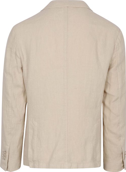 Suitable Washed Linen Suit Ecru Product / Achterkant