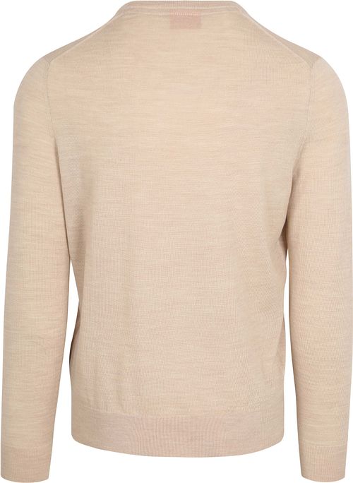 Sweter z wełny merino Suitable w kolorze ecru Product / Achterkant