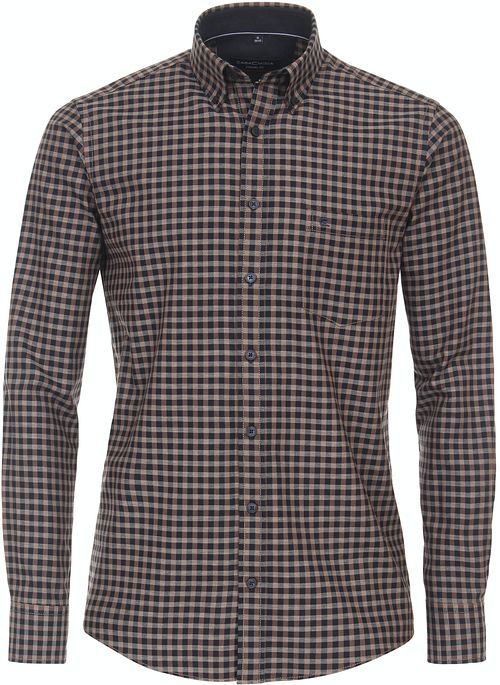 Casa Moda Overhemd Ruiten Bruin Product