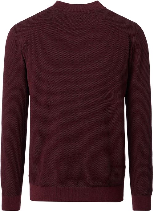 Casa Moda Vest Zip Structure Bordeaux Product / Achterkant