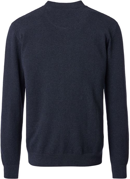 Casa Moda Vest Zip Structure Navy Product / Achterkant