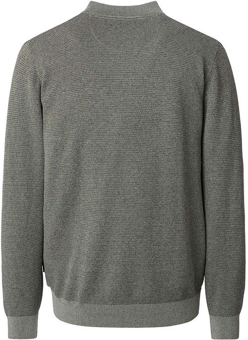 Casa Moda Strickjacke Zip Structure Grün Product / Achterkant