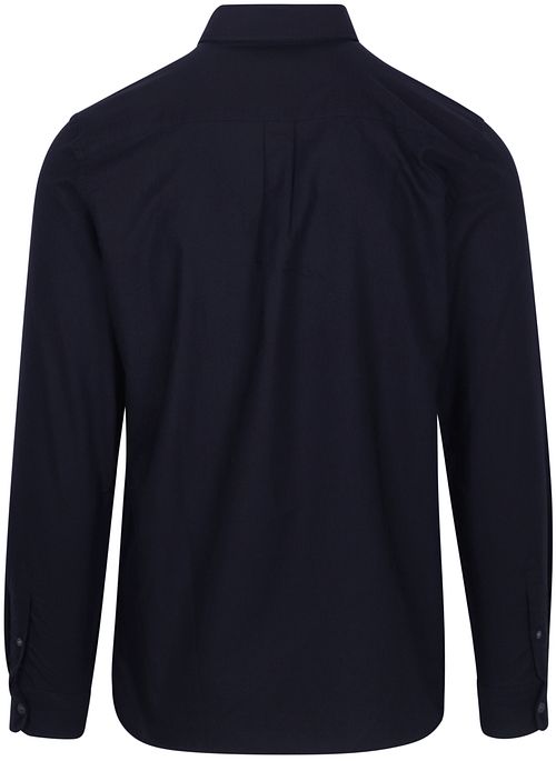Lyle & Scott Shirt Plain Oxford Navy Product / Achterkant