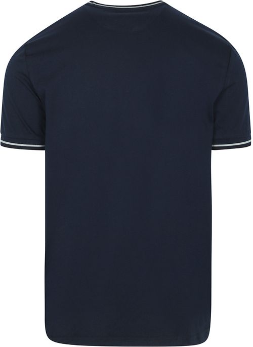 Fred Perry M1588 Twin Tipped T-shirt Navy Product / Achterkant