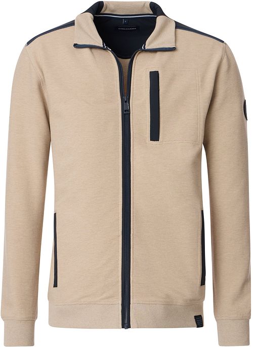 Gilet CASAMODA con zip beige Product